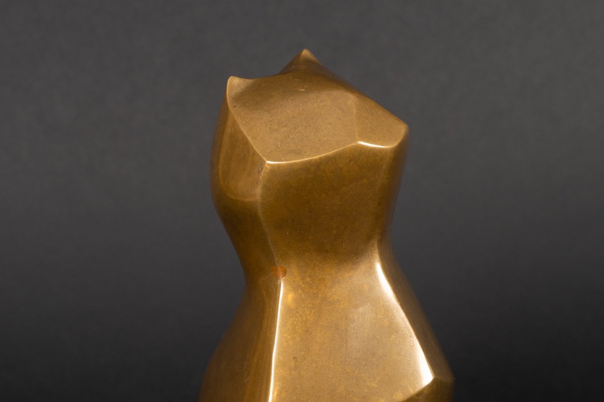 Cat, Bronze, Belgium, Signed, 1960s/70s?-photo-5