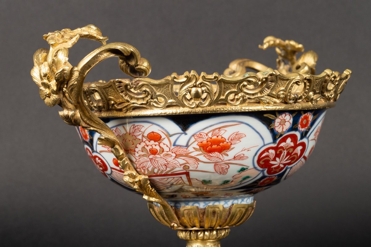 Imari Cup, Porcelain, Gilt Bronze, 18th Century Japan, 19th Century France.-photo-5