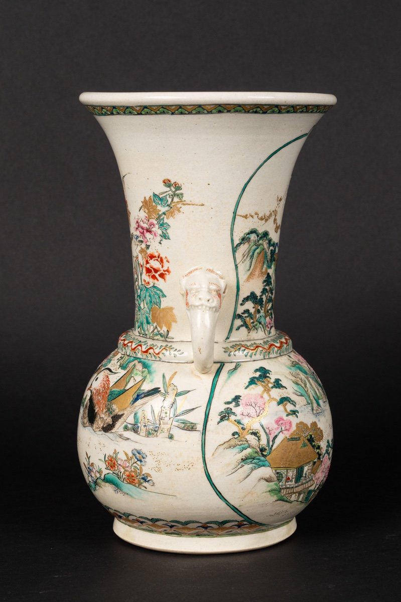Vase à Canard, Satsuma, Japon, ère Meiji (1868-1912).  -photo-4