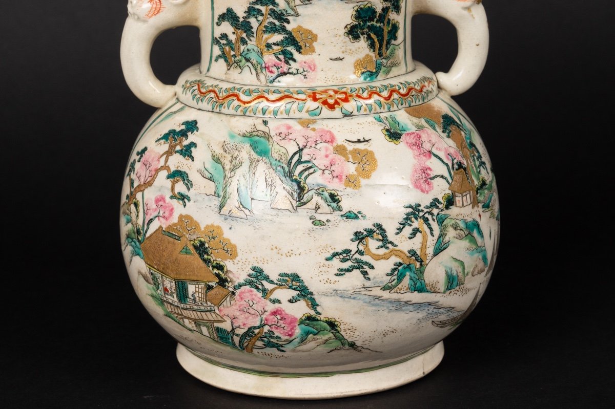 Vase à Canard, Satsuma, Japon, ère Meiji (1868-1912).  -photo-5