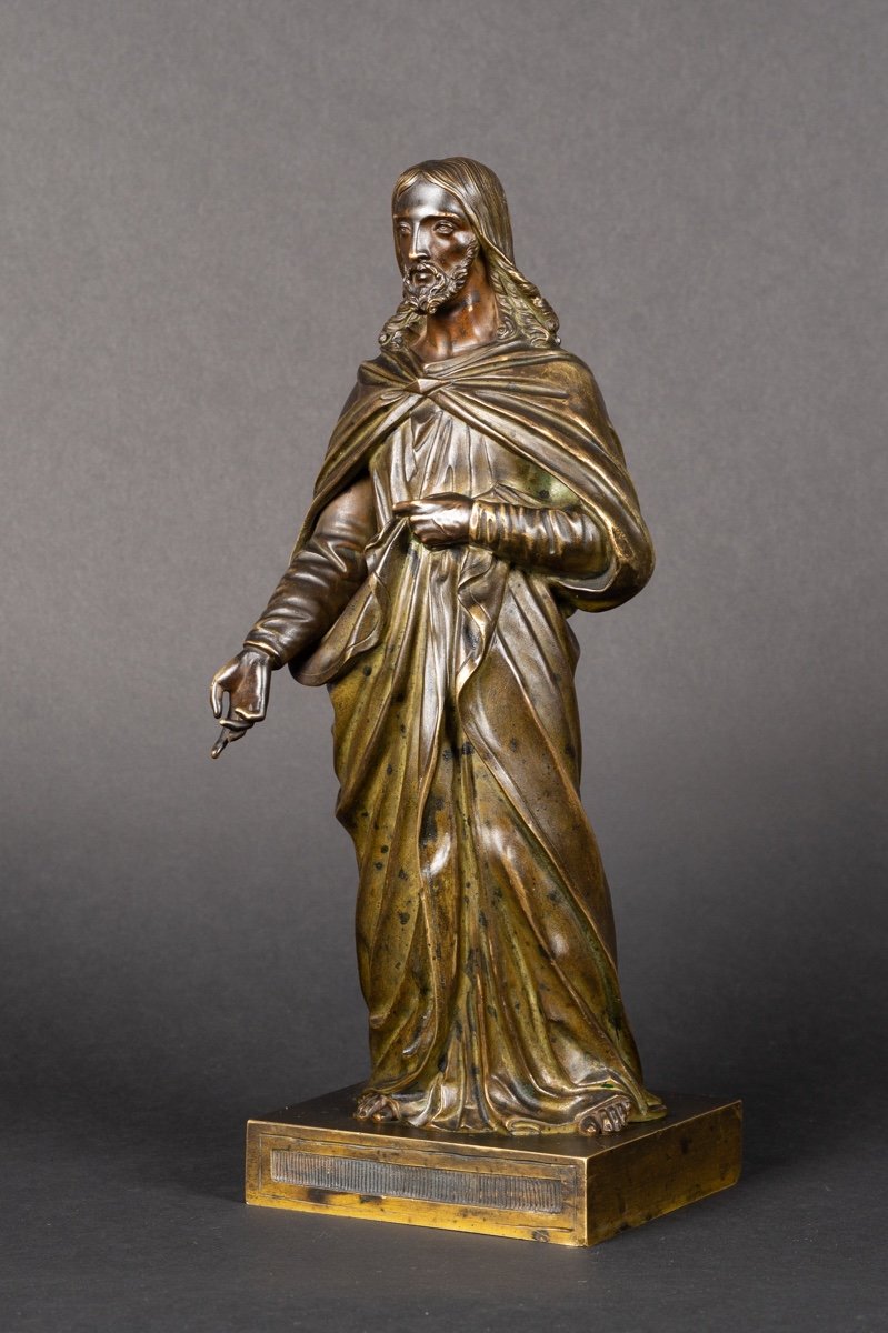 Jesus Christ, Bronze, Classicism, 19th Century.-photo-4