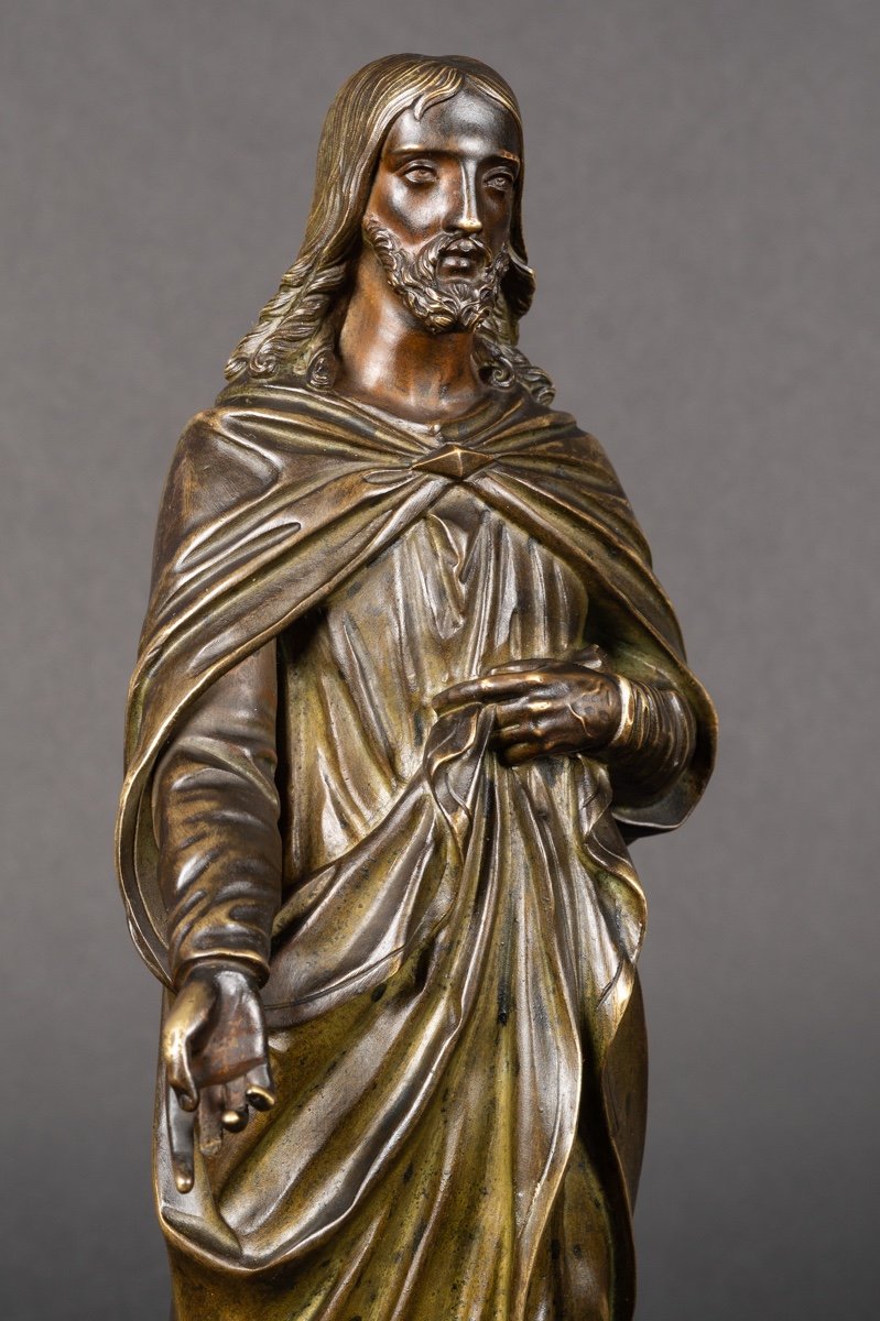 Jesus Christ, Bronze, Classicism, 19th Century.