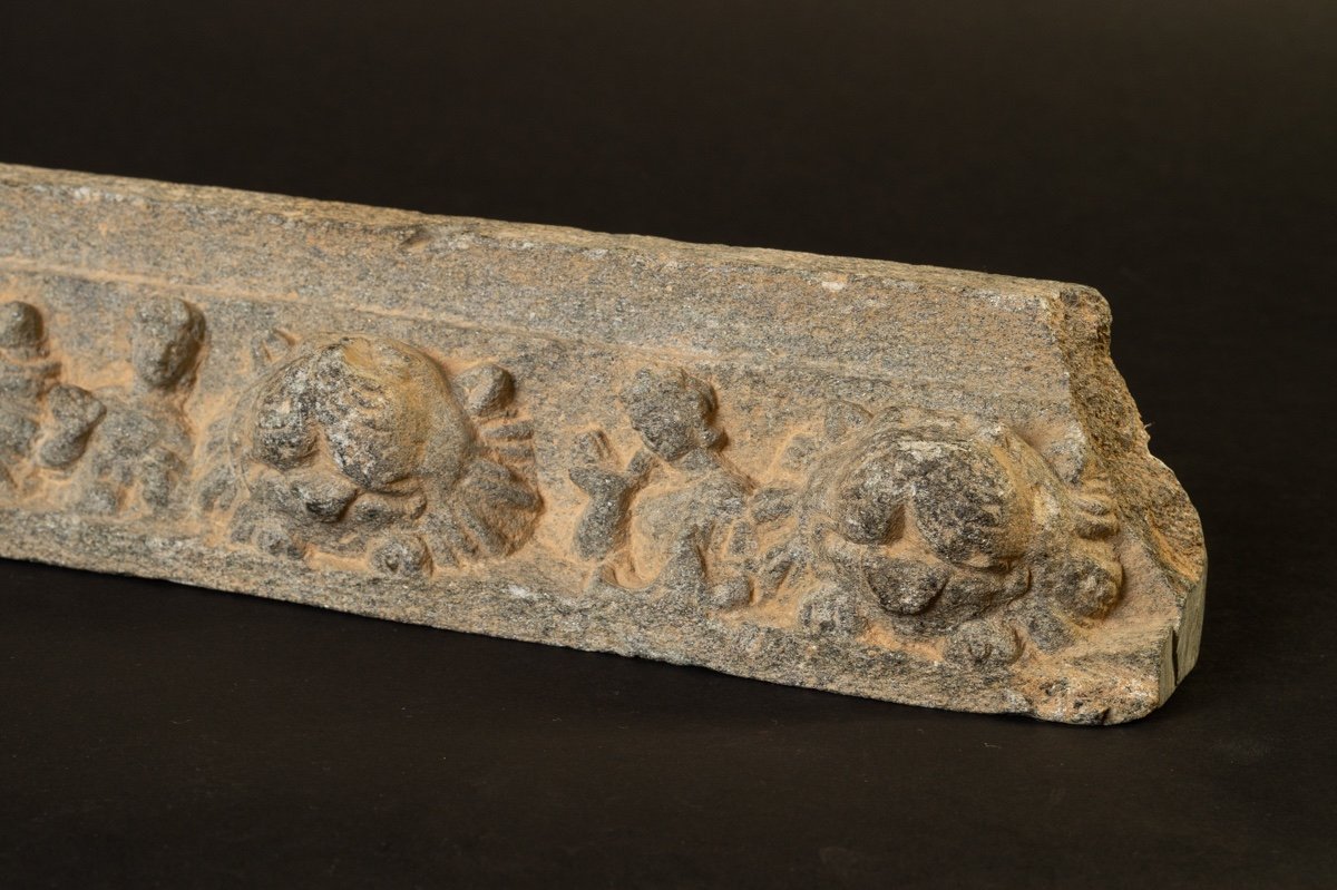 Relief With Characters And Lions, Stone, Gandhara, 1st To 5th Century-photo-1