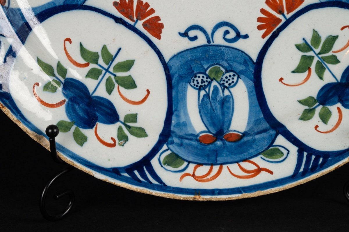 Plat à Couleurs, Delft, Pays-bas, XVIIIe Siècle.  -photo-4