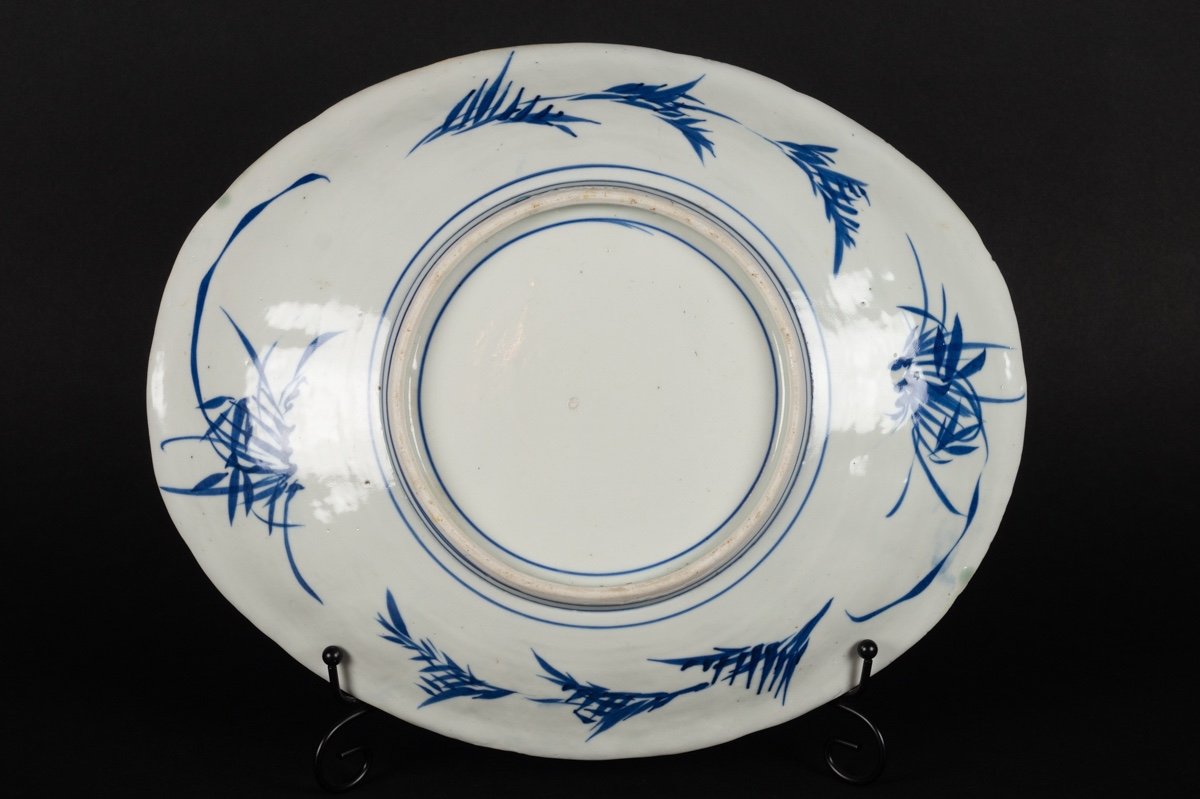 Plat à Panier De Fleurs, Céladon, Seto, Japon, ère Meiji (1868-1912).-photo-6