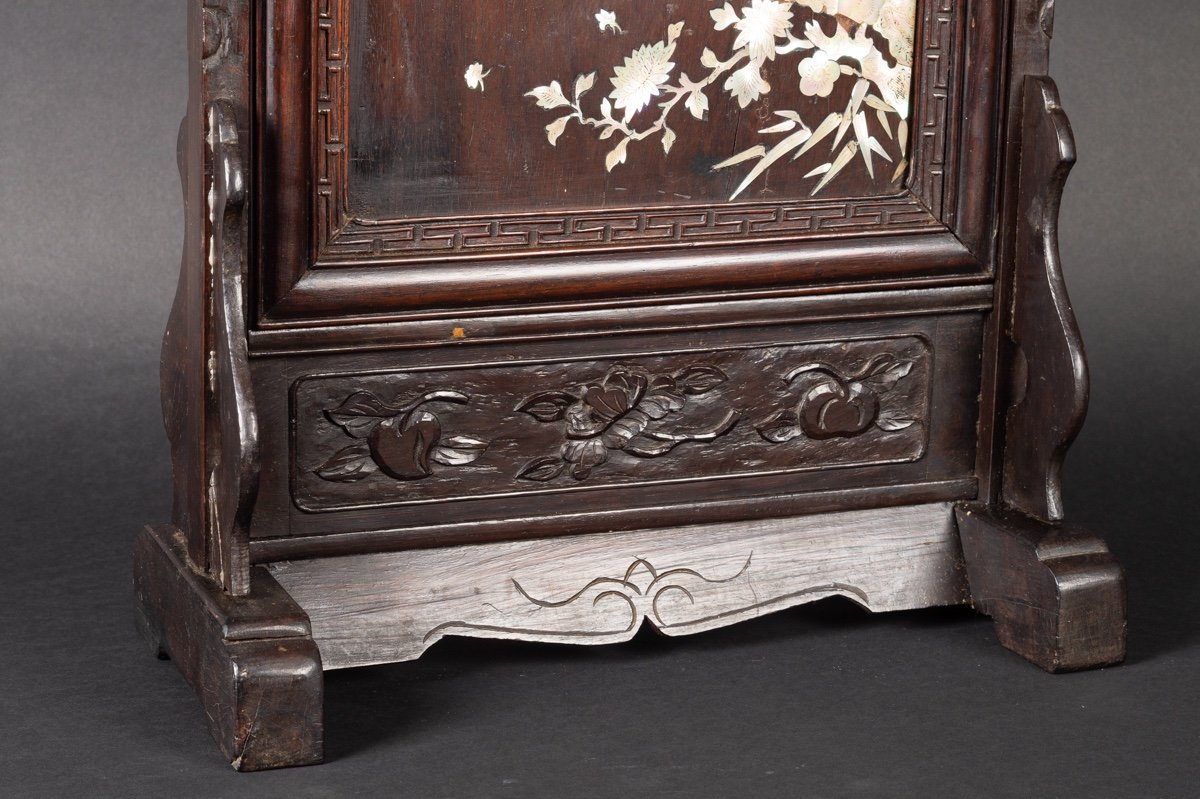 Table Screen Inlaid With Mother-of-pearl, China, Qing Dynasty, 19th Century. -photo-1