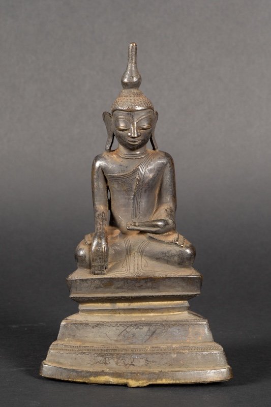 Buddha, Bronze, Burma, Shan, 18th Century.  -photo-2
