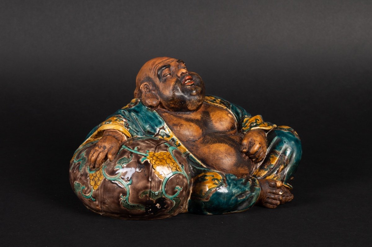 Hotei - Bouddha Rieur, Kutani, Japon, ère Meiji (1868-1912). -photo-2