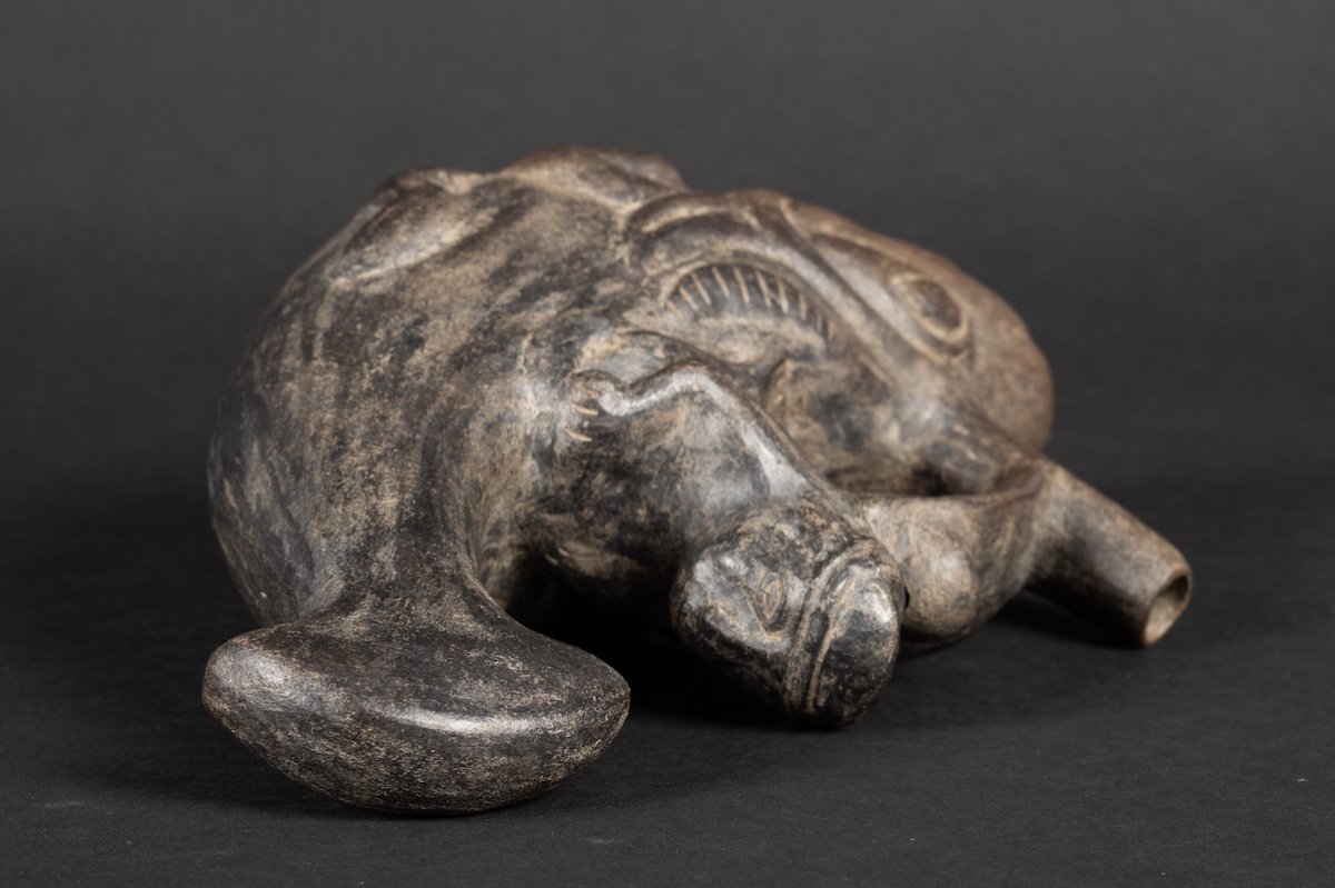 Vase With A Fisherman On A Boat, Peru, Chimu, 10th To 15th Century, Pre-columbian Culture.  -photo-6