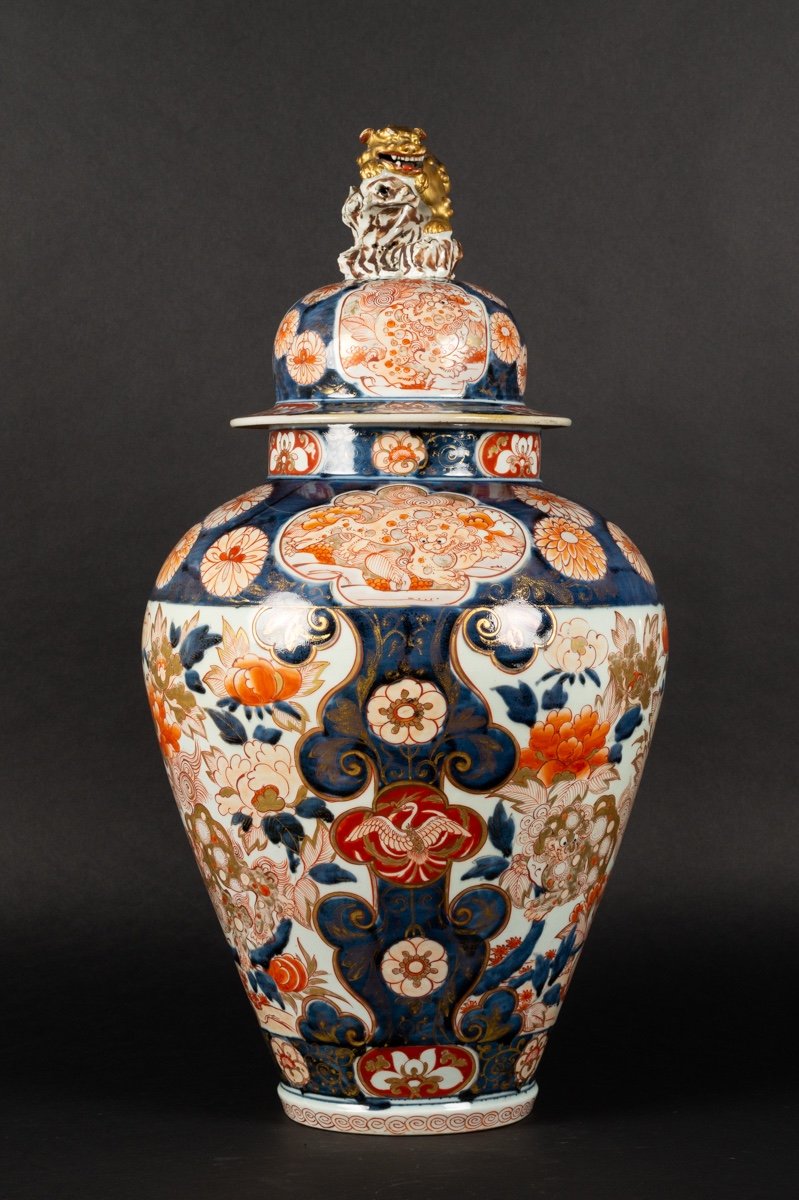 Vase à Chien Fo, Arita-imari, Japon, époque Edo, 17e/18e Siècle. -photo-3