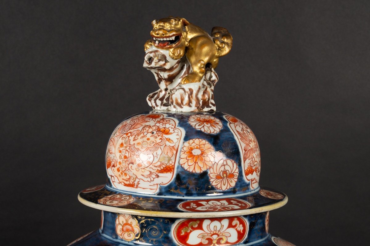 Vase à Chien Fo, Arita-imari, Japon, époque Edo, 17e/18e Siècle. -photo-3