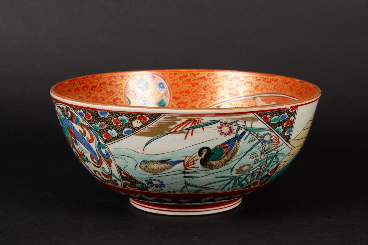 Bowl, Signed, Kutani, Japan, Meiji Era (1868-1912).  -photo-3