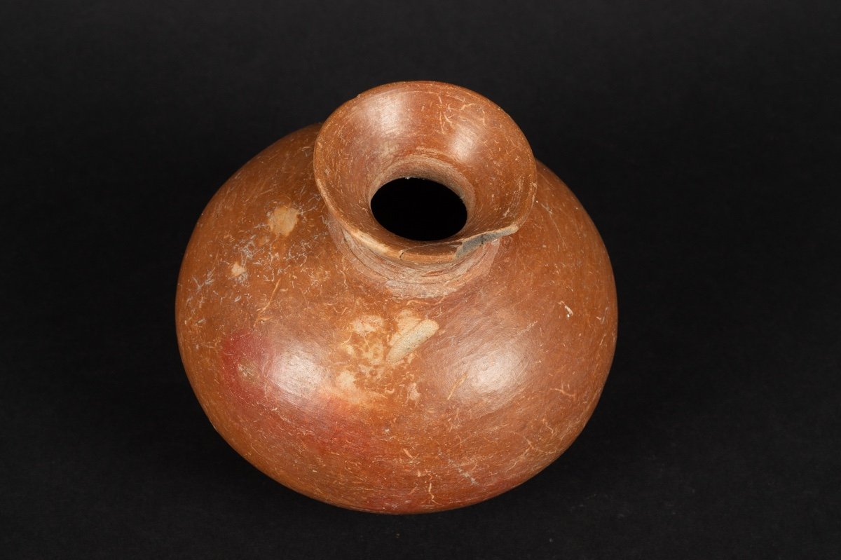 Vase - Bottle, Chorrera Culture (1300 - 300 Bc), Ecuador, Pre-columbian Ceramics. -photo-1