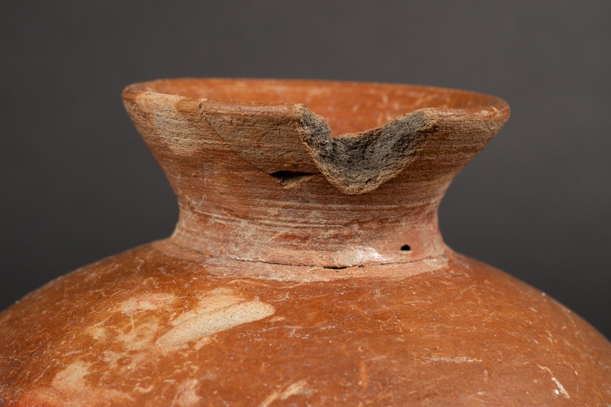 Vase - Bottle, Chorrera Culture (1300 - 300 Bc), Ecuador, Pre-columbian Ceramics. -photo-4