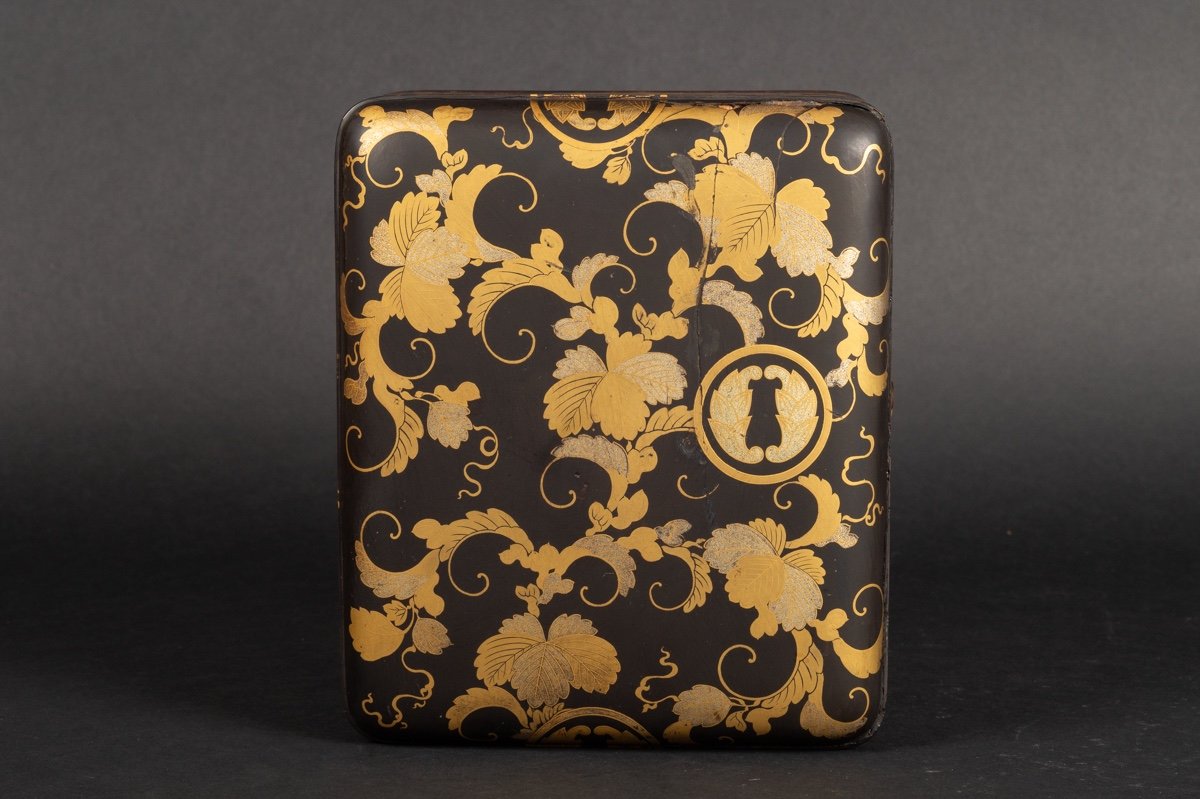 Coffret Tebako Avec Insert, Laque Maki-e, Japon, ère Edo, XIXe Siècle. -photo-1