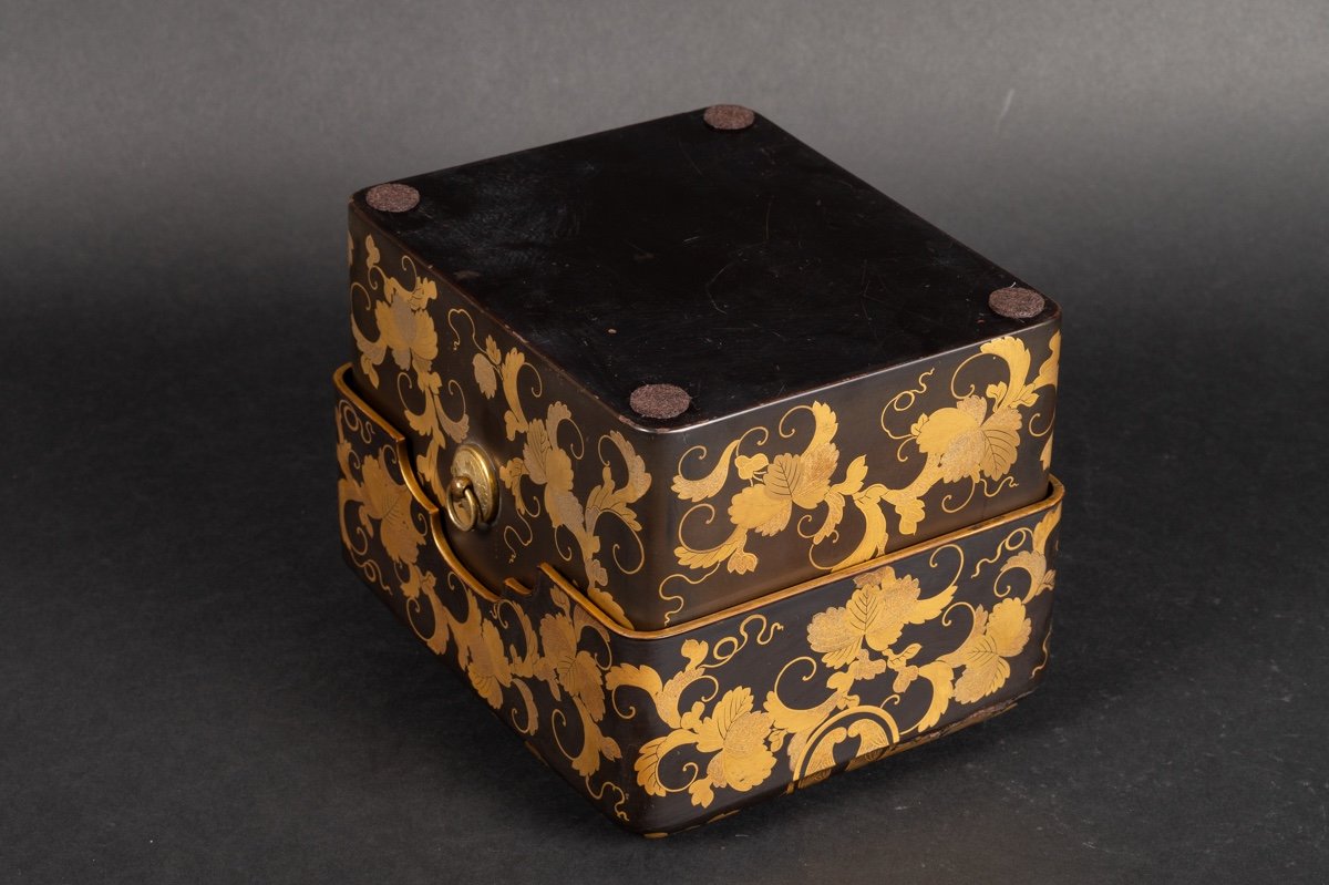 Coffret Tebako Avec Insert, Laque Maki-e, Japon, ère Edo, XIXe Siècle. -photo-8