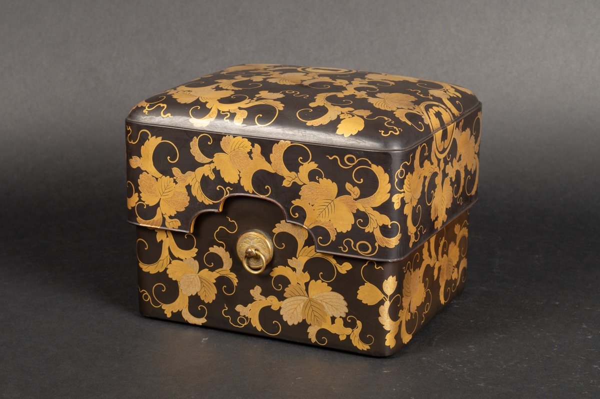 Coffret Tebako Avec Insert, Laque Maki-e, Japon, ère Edo, XIXe Siècle. 