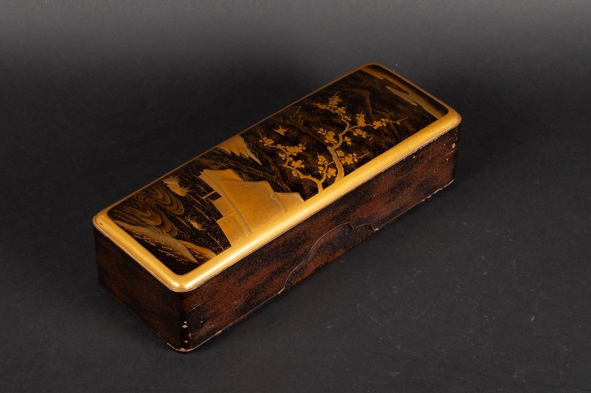 Coffret Fubako, Laque Maki-e, Japon, ère Edo, XIXe Siècle.  -photo-2