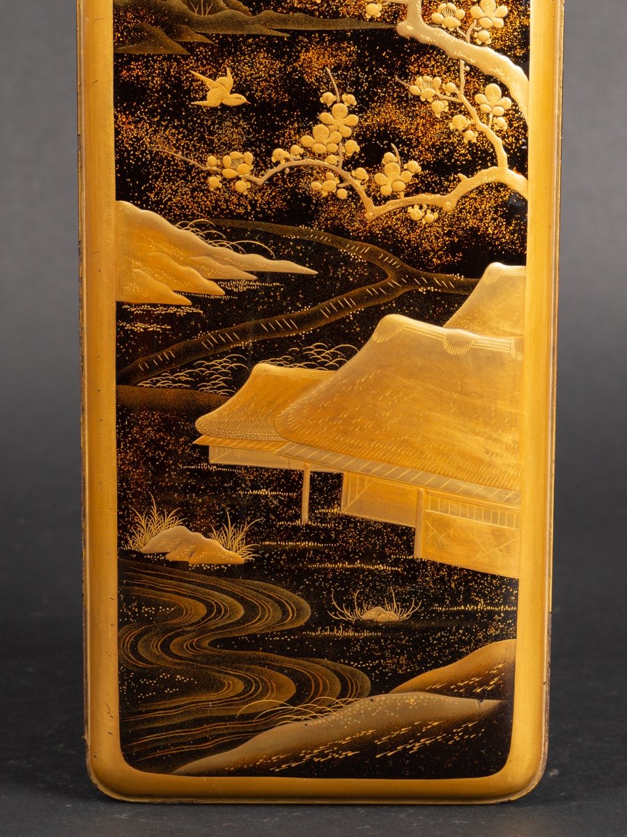 Coffret Fubako, Laque Maki-e, Japon, ère Edo, XIXe Siècle.  -photo-2