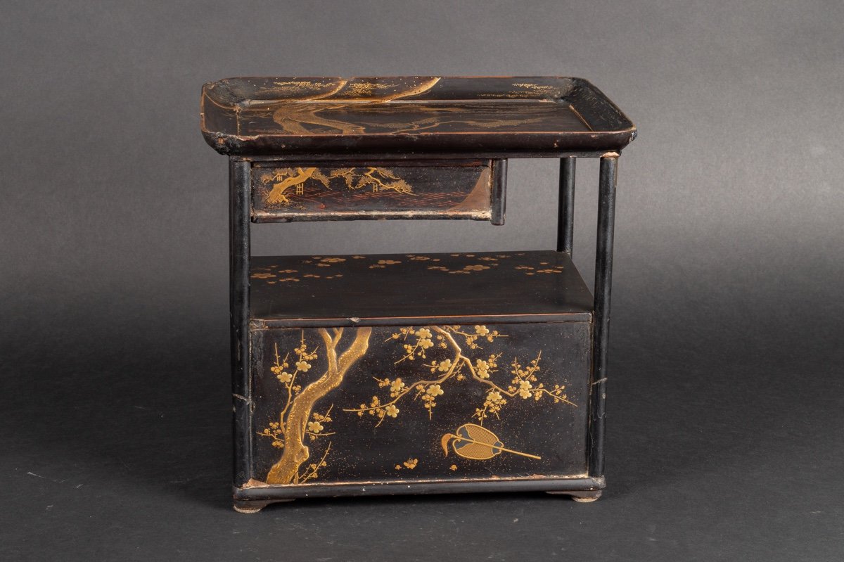 Cabinet Hanagamidai, Laque Maki-e, Japon, ère Edo, 18e-19e Siècle.   -photo-3