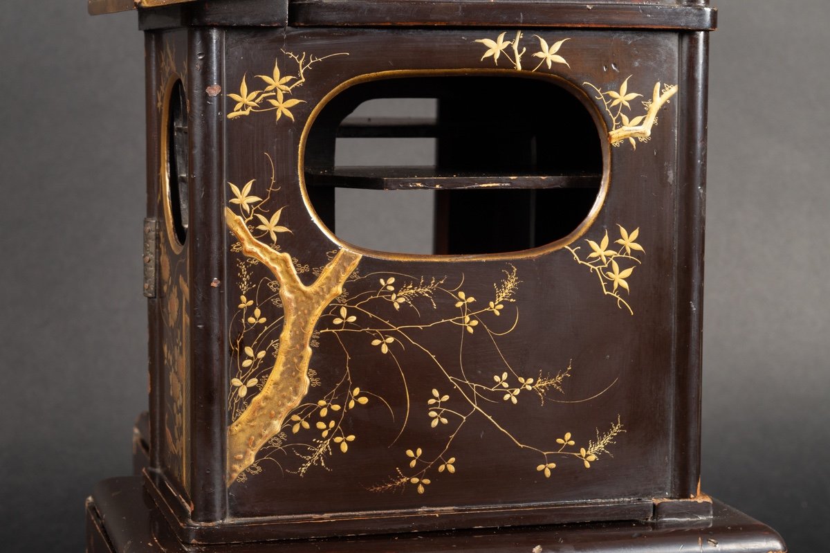 Cabinet, Lacque, Japon, époque Edo/meiji, XIXe Siècle.   -photo-3