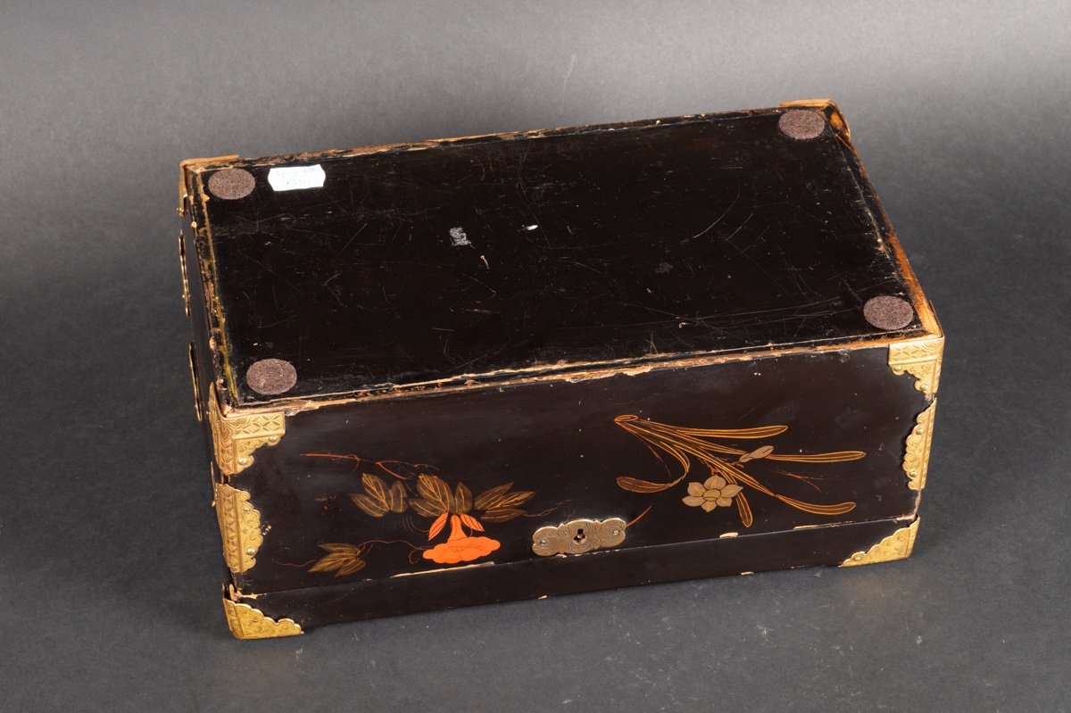 Coffret Tebako Avec Paysage, Laque, Japon, époque Edo/meij, XIXe Siècle. -photo-4