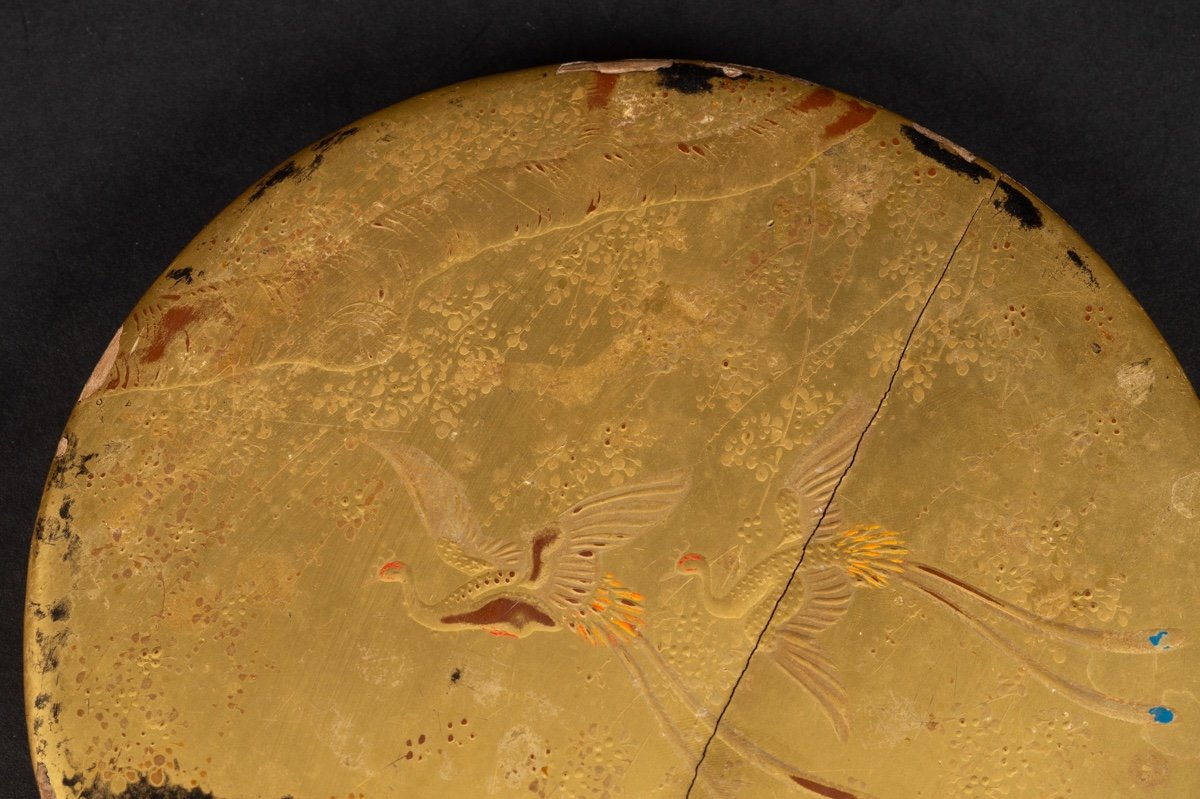 Kagami Mirror, Lacquer, Japan, Meiji Era (1868-1912). -photo-5