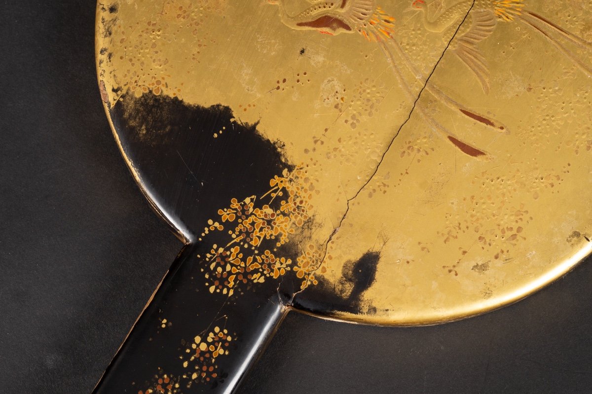 Kagami Mirror, Lacquer, Japan, Meiji Era (1868-1912). -photo-6