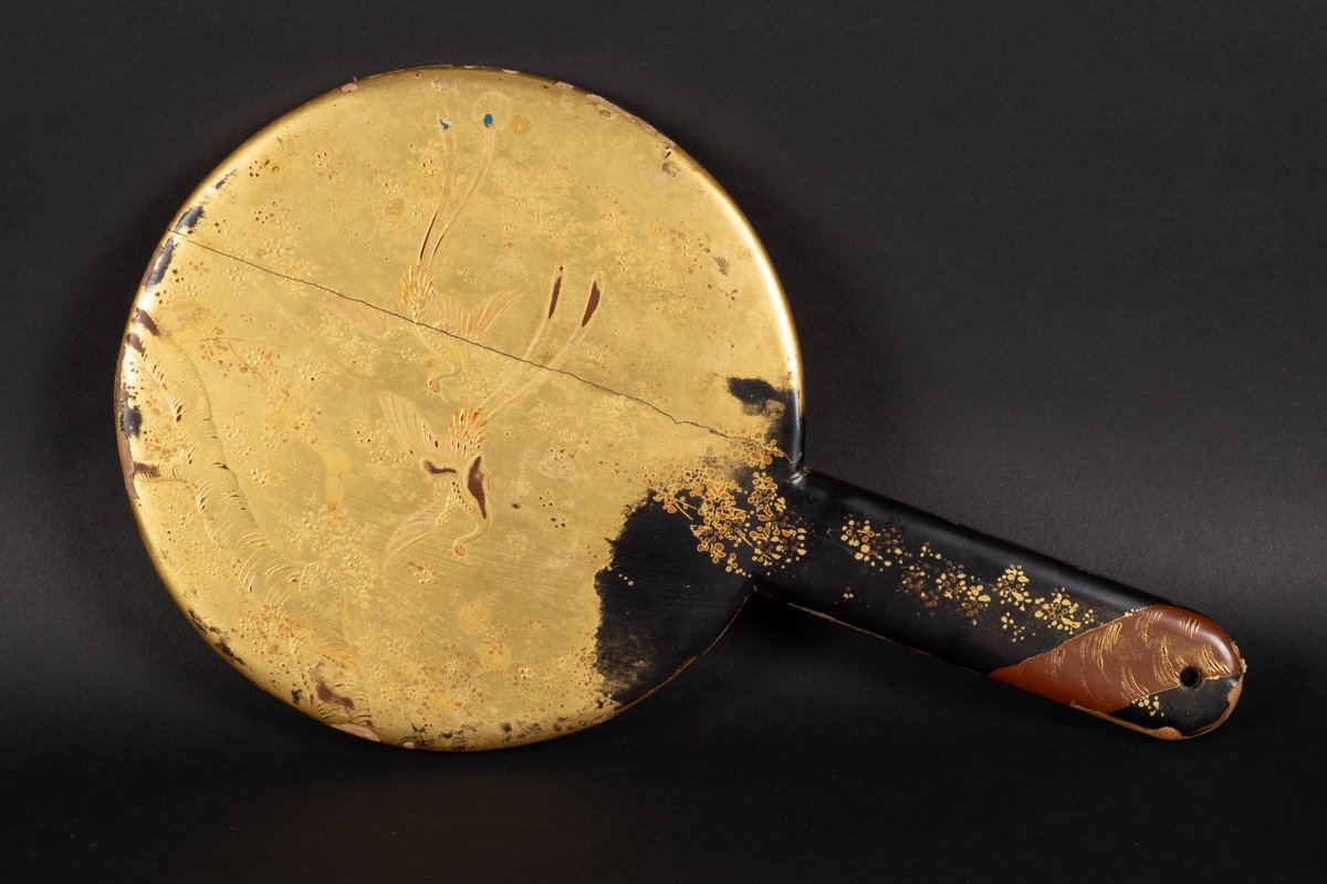 Kagami Mirror, Lacquer, Japan, Meiji Era (1868-1912). -photo-8