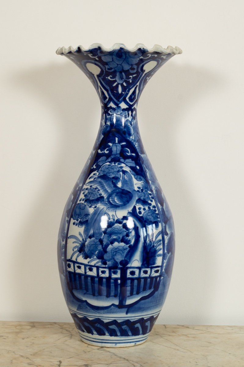 Vase Avec Oiseaux Et Fleurs, Arita, Japon, ère Meiji (1868-1912).-photo-3