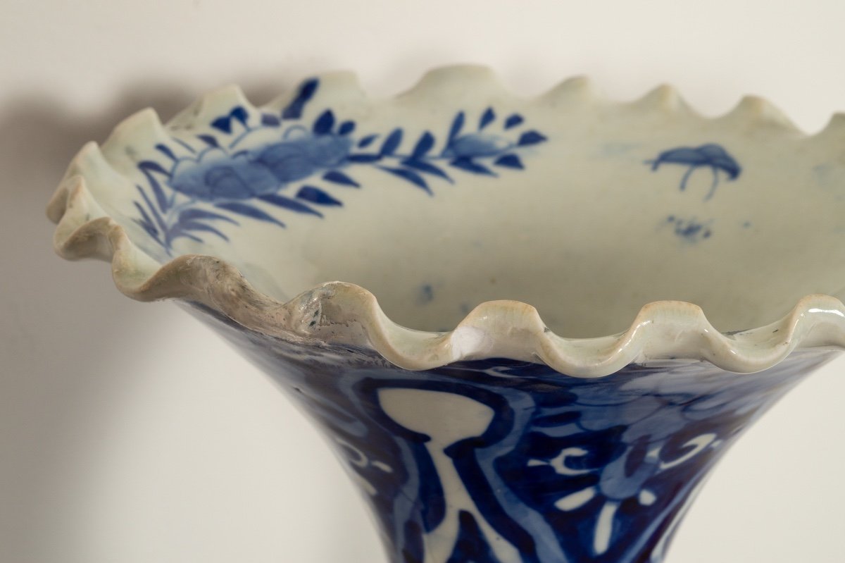 Vase Avec Oiseaux Et Fleurs, Arita, Japon, ère Meiji (1868-1912).-photo-2