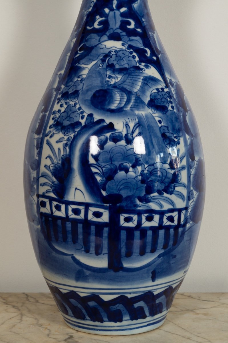 Vase Avec Oiseaux Et Fleurs, Arita, Japon, ère Meiji (1868-1912).-photo-3