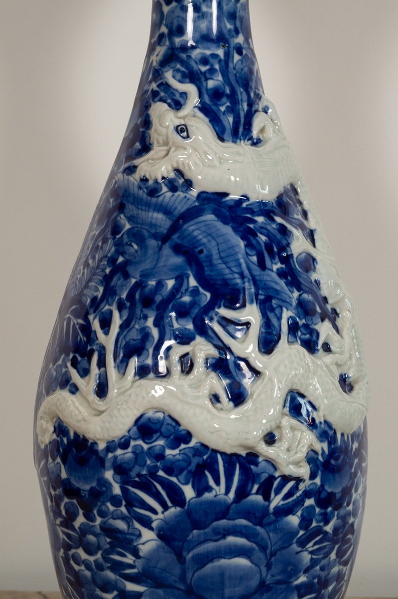 Vase Avec Dragons, Arita, Japon, ère Meiji (1868-1912).-photo-4