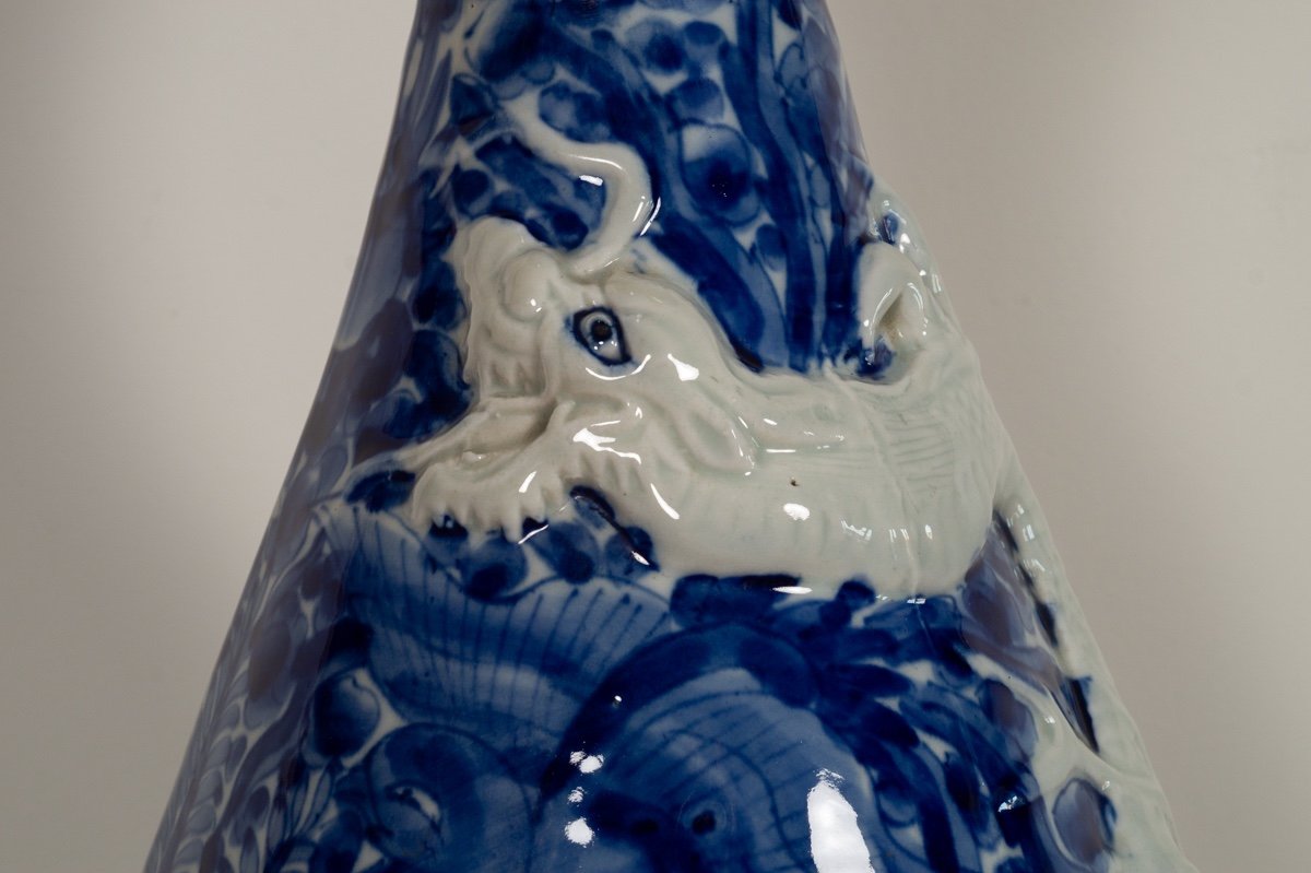 Vase Avec Dragons, Arita, Japon, ère Meiji (1868-1912).-photo-5