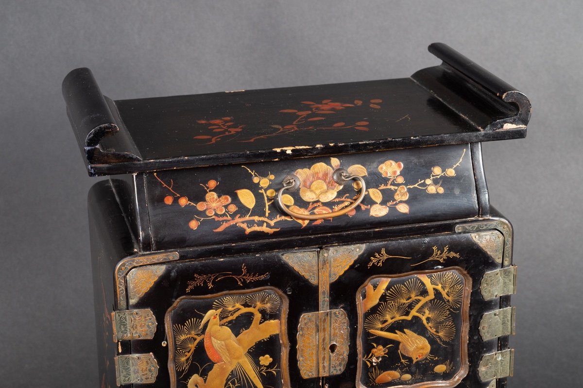 Cabinet, Laque, Japon, ère Meiji (1868-1912).  -photo-1
