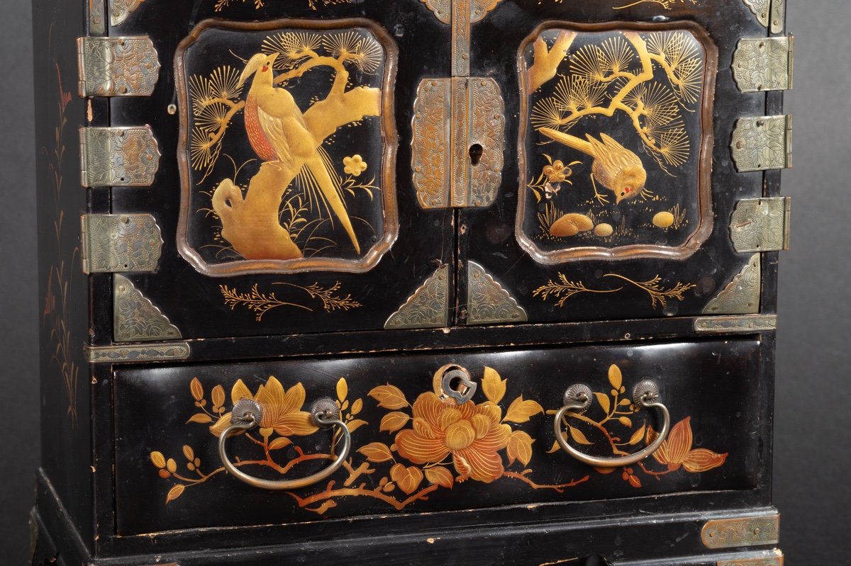 Cabinet, Laque, Japon, ère Meiji (1868-1912).  -photo-3