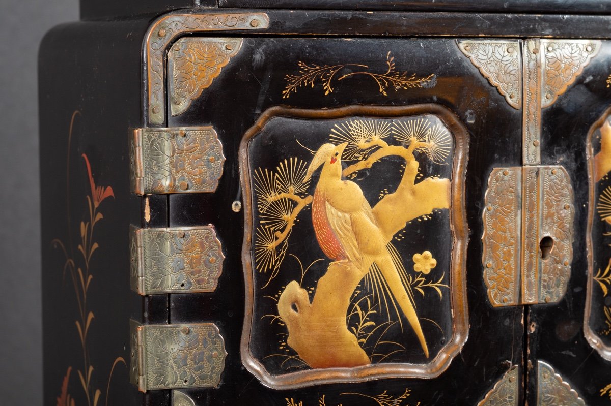 Cabinet, Laque, Japon, ère Meiji (1868-1912).  -photo-4
