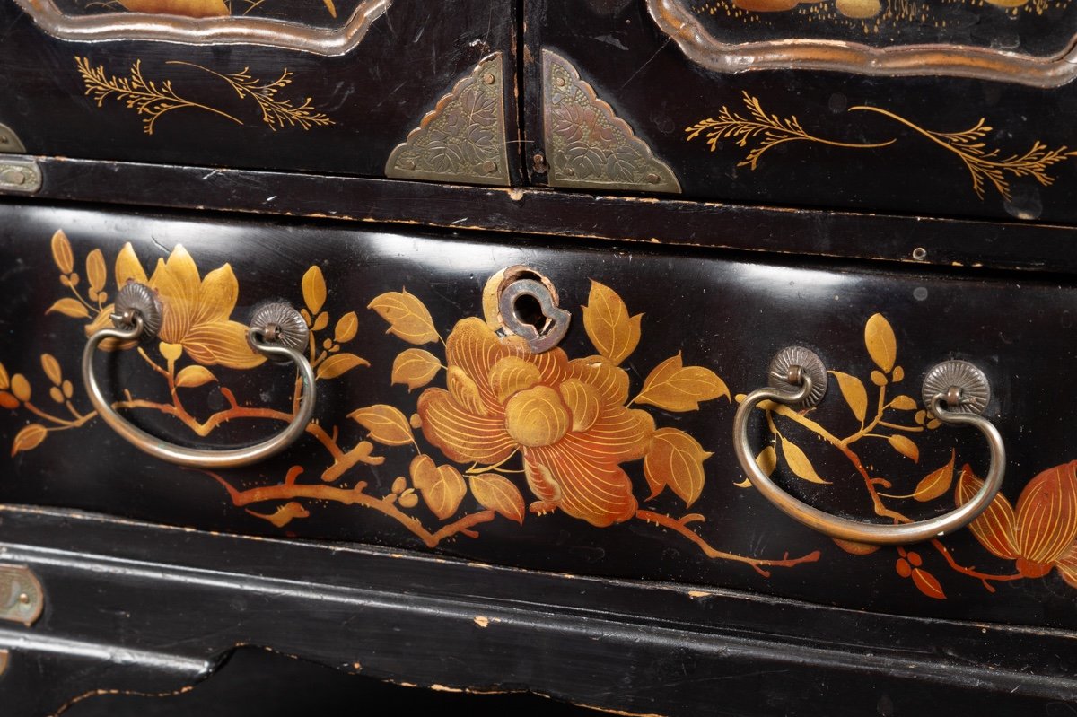 Cabinet, Laque, Japon, ère Meiji (1868-1912).  -photo-6