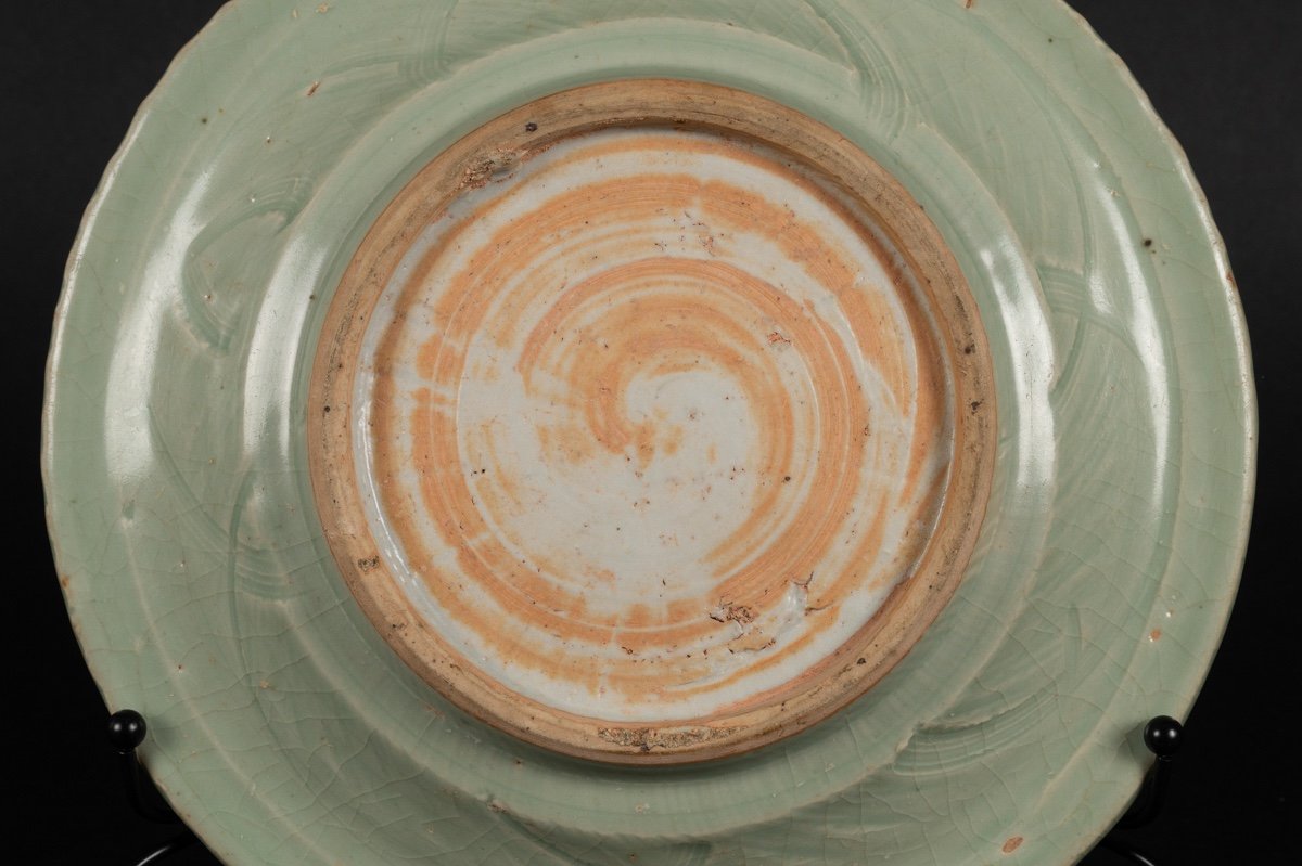 Assiette En Céladon, Vietnam - Annam, XVe-XVIe Siècle.   -photo-6