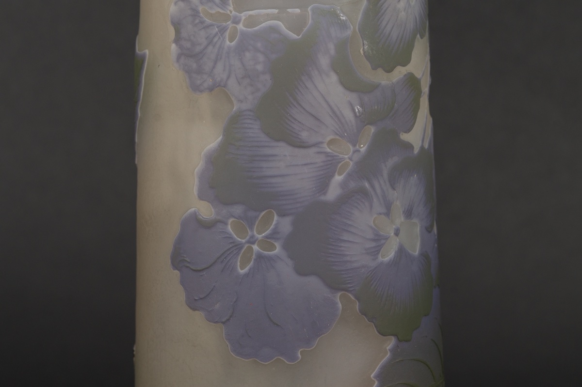 Hydrangea Vase , Emile Gallé, Art Nouveau, Nancy, Early 20th Century-photo-4