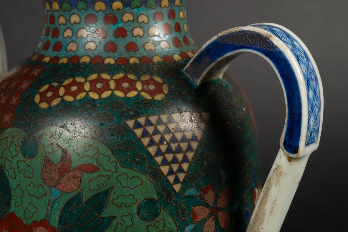 Teapot, Totai Shippo, Japan, Meiji Era (1868-1912). -photo-7