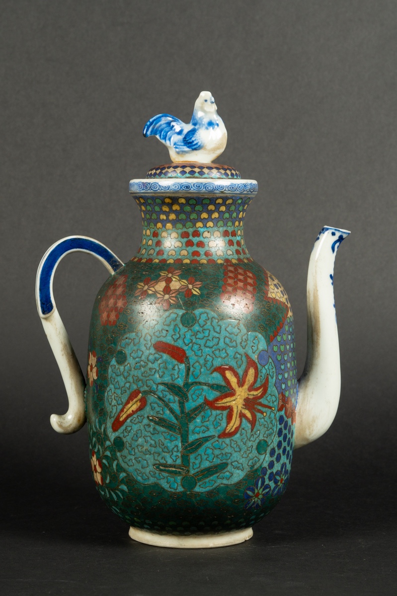 Théière, Totai Shippo, Japon, ère Meiji (1868-1912). 