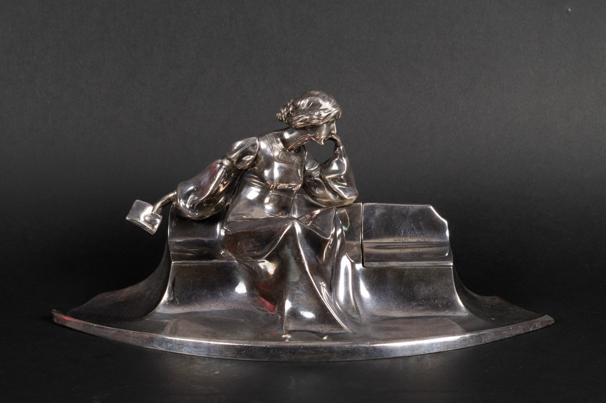 Encrier, Kayser, Art Nouveau, Allemagne, Vers 1900.  