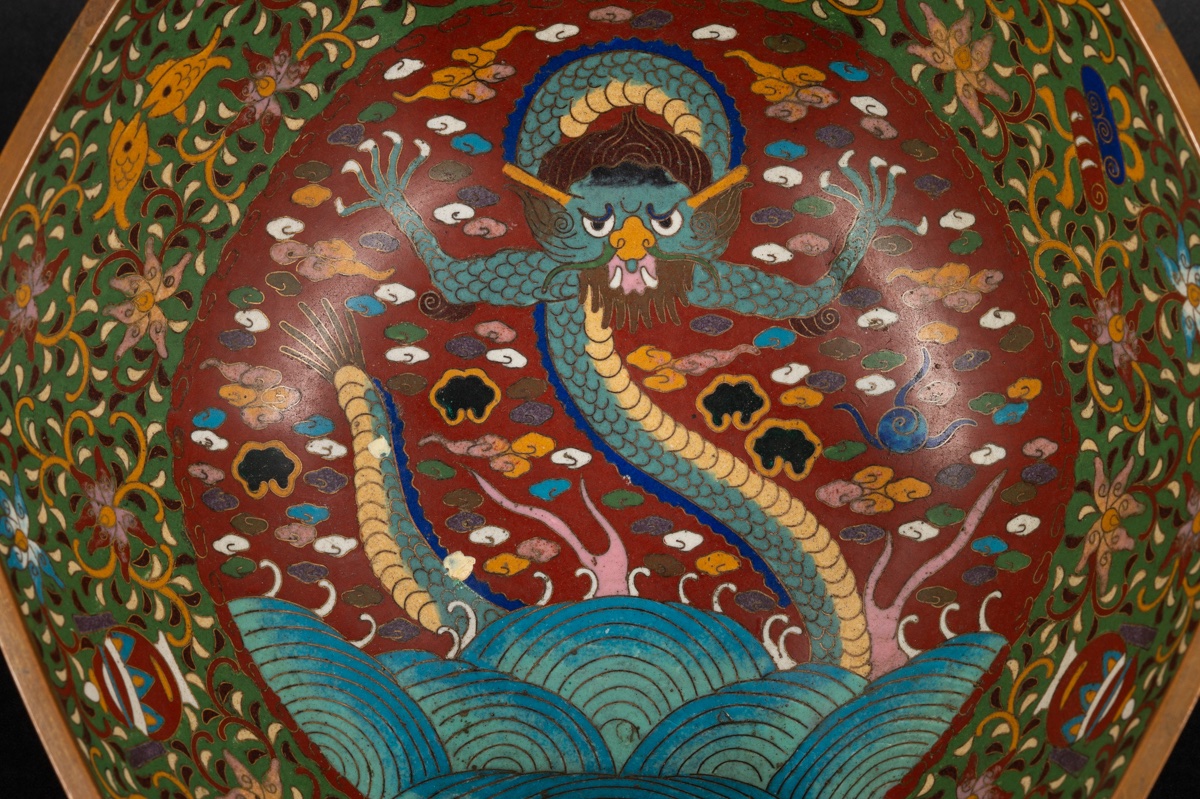 Bol, Cloisonné, Chine, Début Du 20e Siècle.  -photo-4