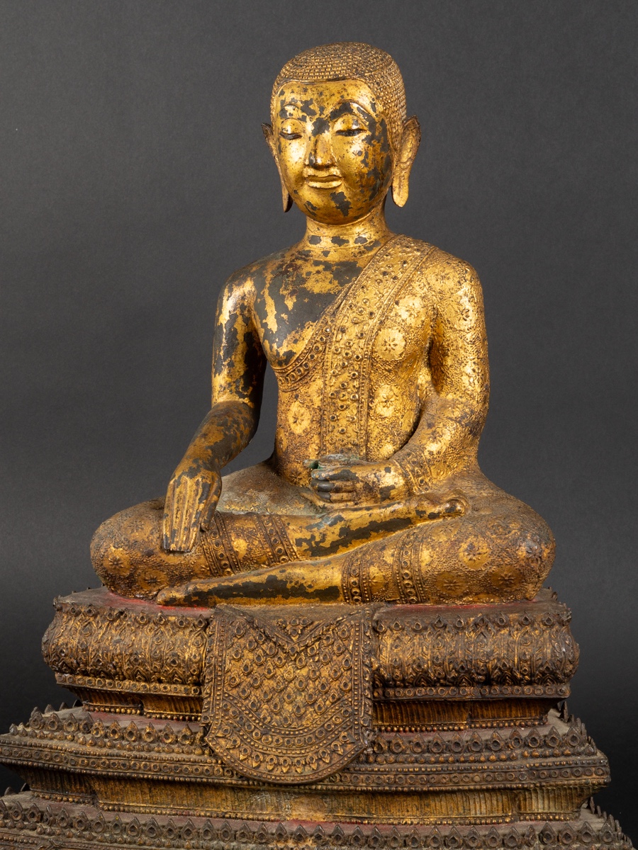 Buddha, Bronze, Thailand, Rattanakosin, 18th-19th Century.    -photo-4