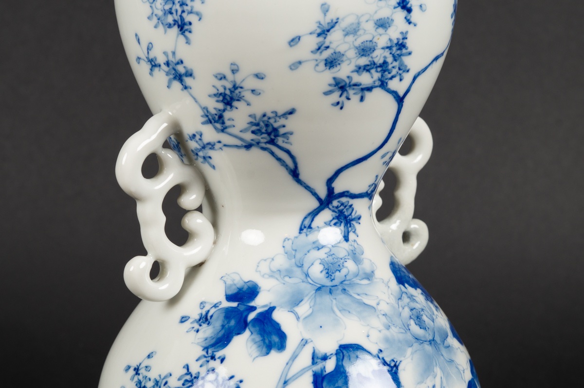Flower Vase, Seto, Japan, Meiji Era (1868-1912).  -photo-2