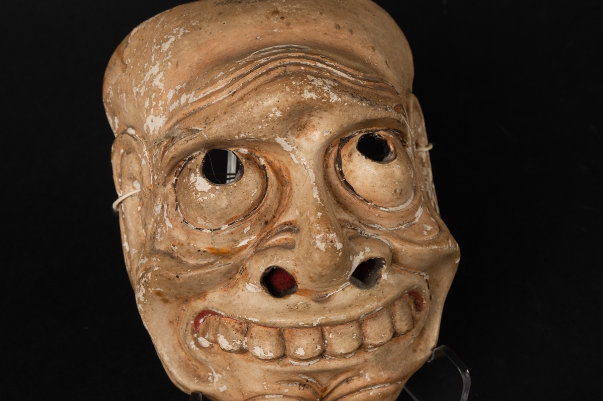 Masque de théâtre Nō, Japon, XIXe siècle. -photo-4