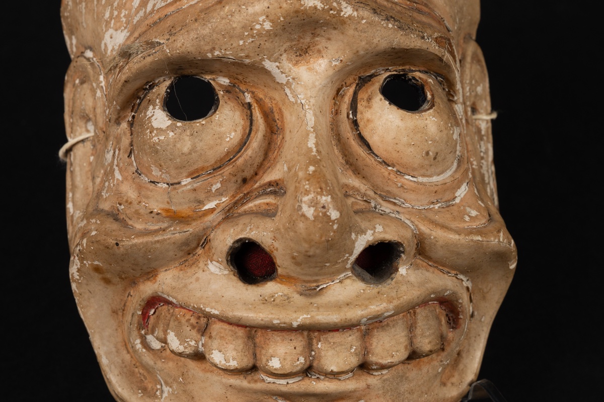 Masque de théâtre Nō, Japon, XIXe siècle. -photo-4