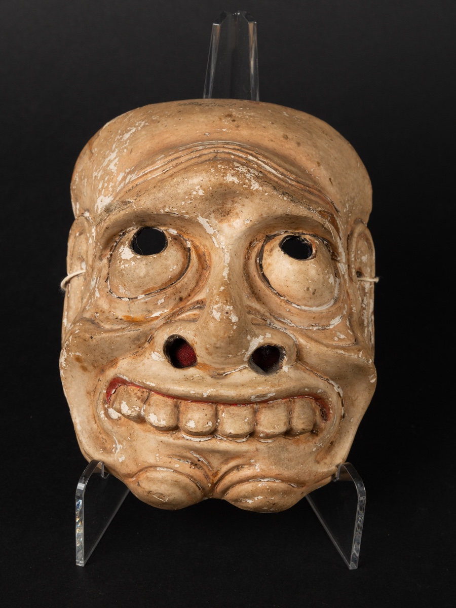 Masque de théâtre Nō, Japon, XIXe siècle. 
