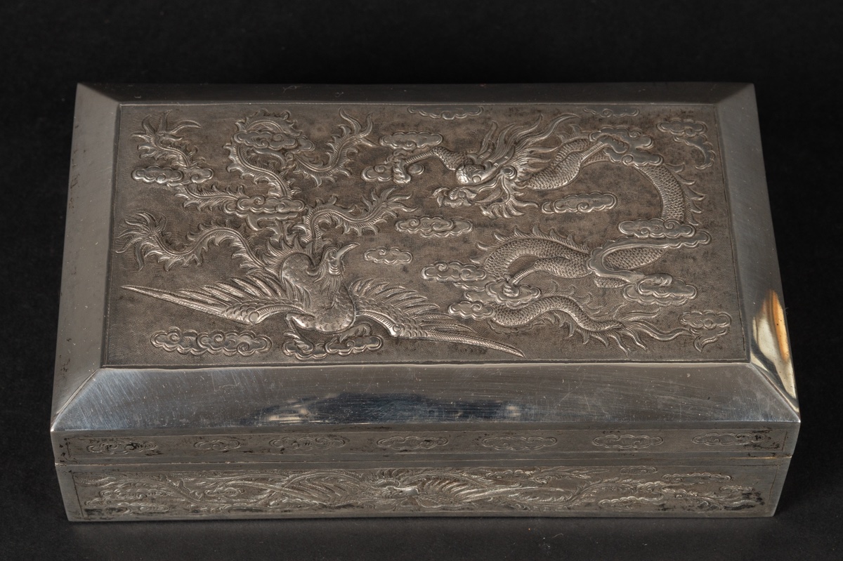 Box With Dragon And Phoenix, China, 19th-20th Century. -photo-4